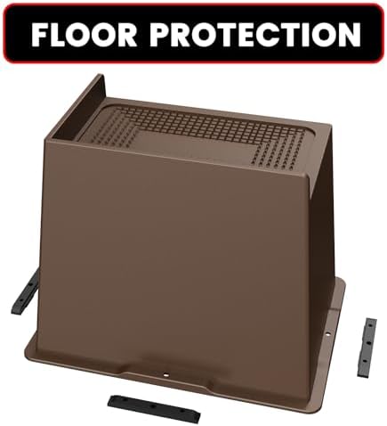 6 Inch Heavy Duty Bed Risers 4 PackDark Brown