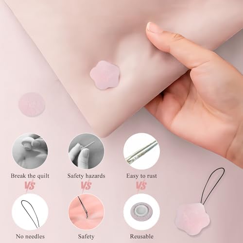 Comfortable duvet clips for bed safety and style