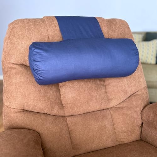 EOT Wellness Recliner Pillow Lumbar Neck Support Navy Blue