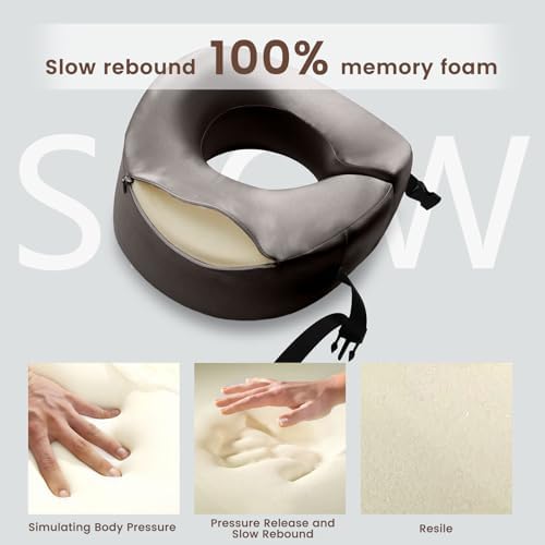 Natural Silk Neck Pillow for Air Travel