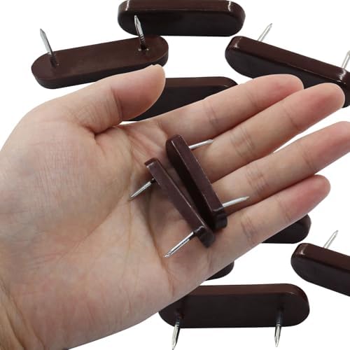 20pcs Bed Skirt Pins Brown Plastic Bed Skirt Holder for Furniture