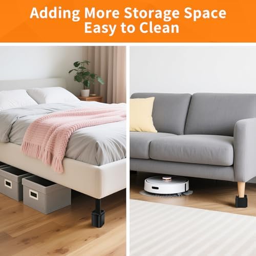 Adjustable Bed Risers for 2-4 Inch Legs