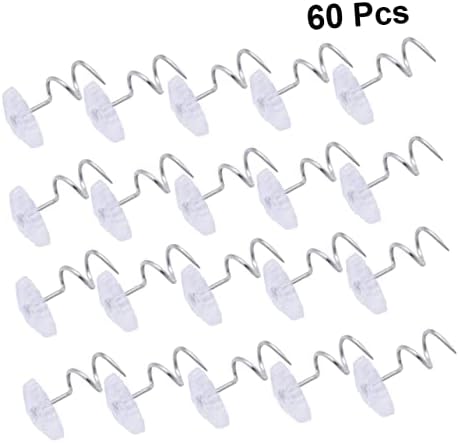 Cabilock 60PCS Transparent Twisted Skirt Fixing for Bed Skirts Upholstery