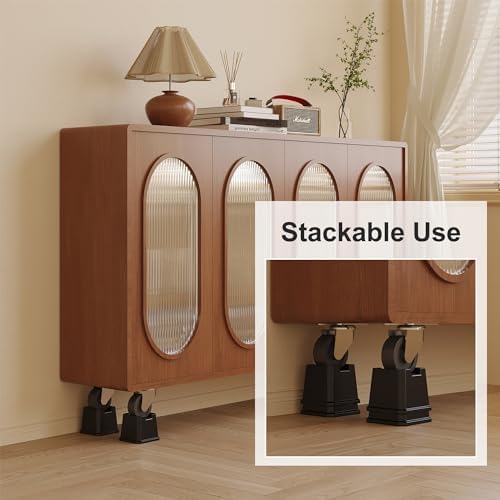 3 Inch Heavy Duty Bed Risers Set of 9 Black