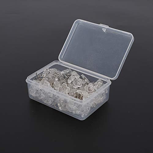 100-Piece Stainless Steel Screw-On Sofa Pins with Concave-Convex Design for Sofa Bedding Bed Skirt and Car Cushions