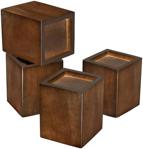 Sopicoz 3-Inch Square Bed Risers Set of 4