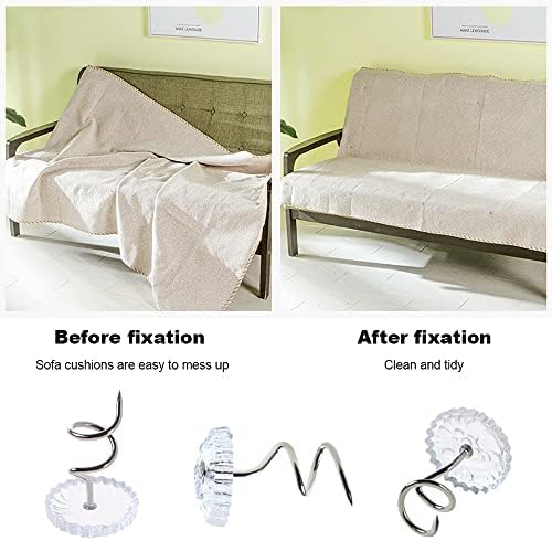 Premium 100-Piece Clear Head Twist Pins for Upholstery