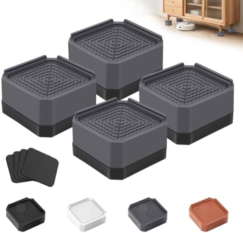 Adjustable Bed Riser for 15-3 inches Durable Non-Slip for Beds Sofas Load up to 4000 lbs Grey