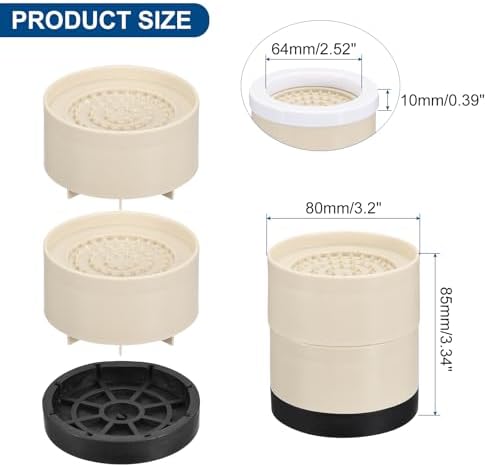 Adjustable Bed Risers 4 Set