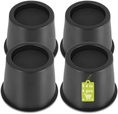 Sturdy Bed Risers with 4-Inch Lift
