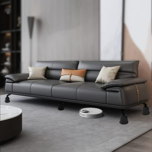 Secure Bed elevate - 4-Inch Heavy Duty Bed Risers with Non-Slip Pad Set of 6 for Sofas couches chairs