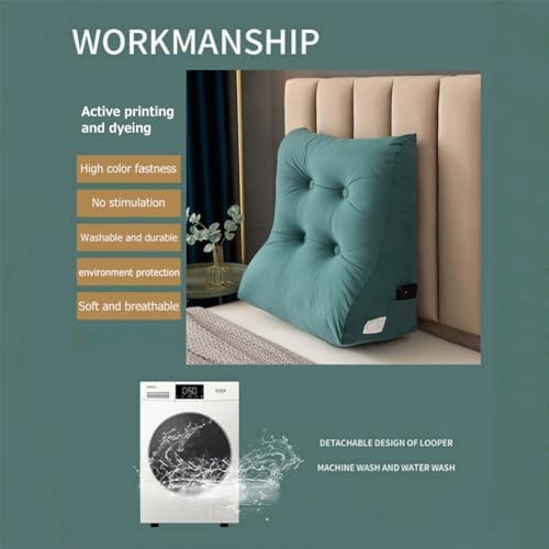 Curved Resting Pillow with Washable Cover for Bed bpy
