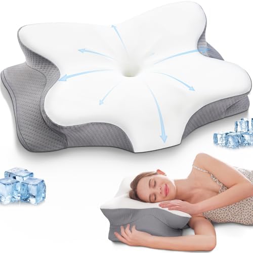 Cervical Pillow for Neck Shoulder Pain Relief with Cooling Case
