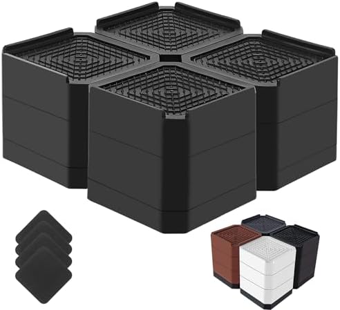 Adjustable Bed risers for couches tables and more up to 4000 lbs - Elevate your comfort