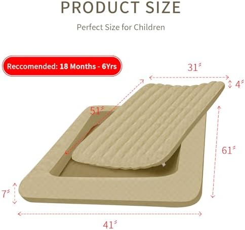 Portable Air Mattress for Kids Smooth Surface Perfect for Travel and Camping