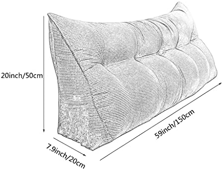 Large Triangular Reading Pillow Twin Full Queen King Bed Rest Pillow verage Pillow for Adults and Kids seniorCare