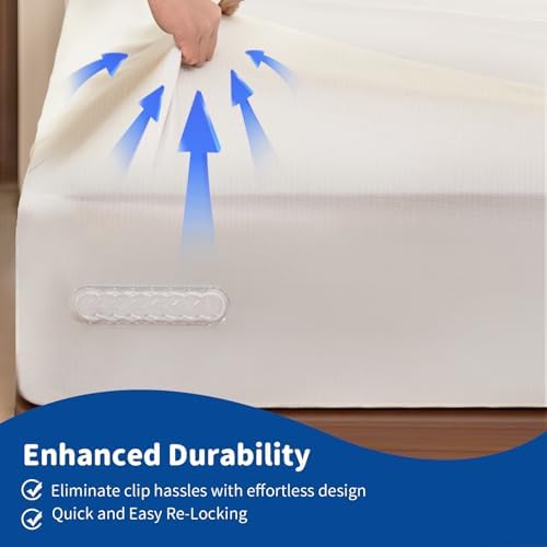 Alwenid Bed Sheet Holder with Slide Lock Straps
