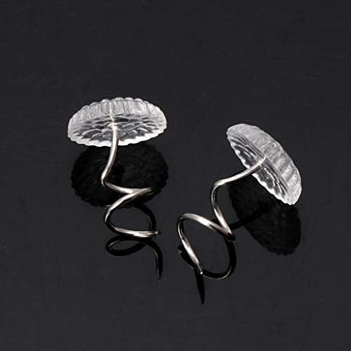 50 Pcs Transparent Head Twist Pins for Upholstery Repair