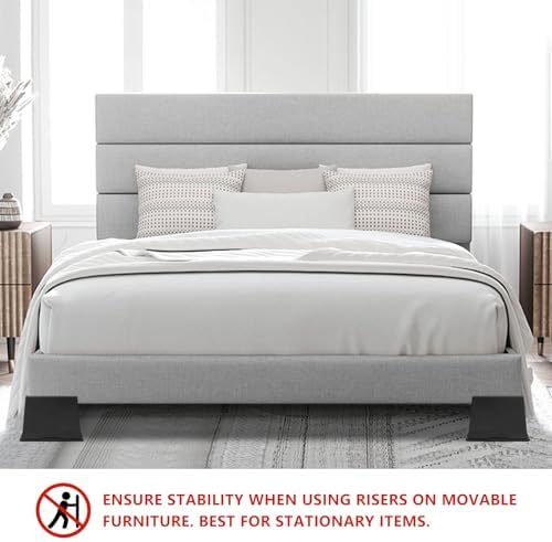 4-Piece SetHeavy-Duty Bed Risers for Sofa Bed and more