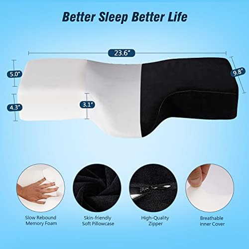 Ergonomic Memory Foam Neck Pillow for Lash Extensions