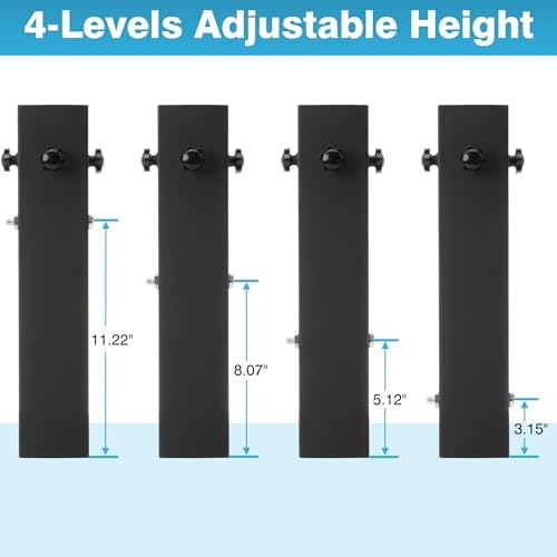 IRONWALLS Dorm Bed Risers Heavy Duty 4 Pack