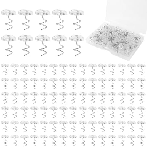 100 Pcs Bed Skirt Pins with Clear Heads for Bedding and Upholstery