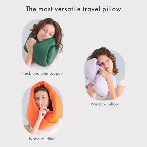 Huzi Infinity Pillow - Travel Neck Support Scarf - 360 Degree Comfort - Machine Washable