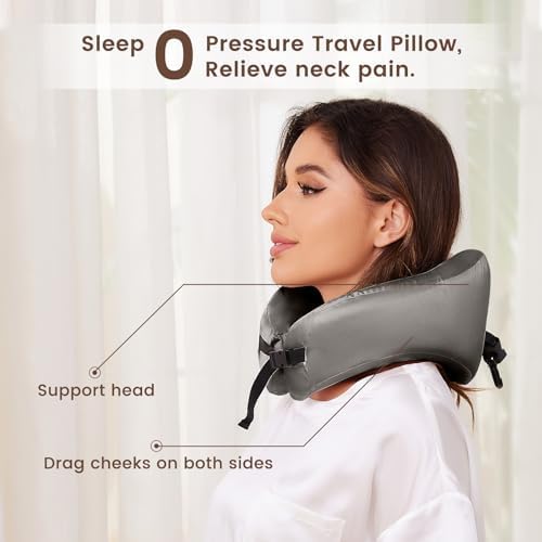 Natural Silk Neck Pillow for Air Travel