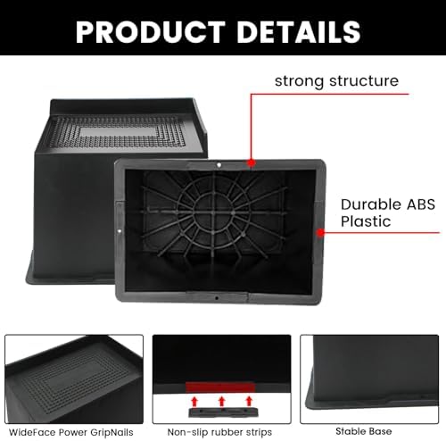 2 Inch Bed Risers Heavy Duty 8 Pack Black