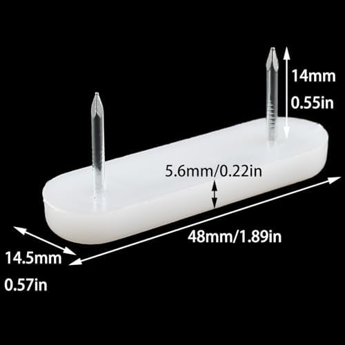 Bxian 30PCS 50x15x6mm White Bed Skirt Fixing Pins