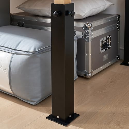 DormCo Suprima Bed Risers - Black Carbon Steel Bed Risers