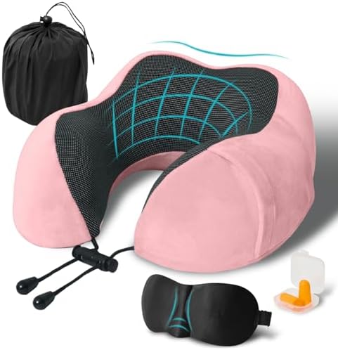 Discover the Elvodosia Ergonomic Memory Foam Travel Pillow for Safe Neck and Head Comfort