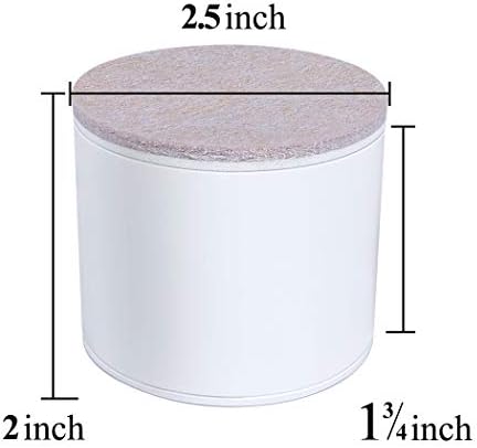 Ezprotekt 2 Inch Bed and Furniture Risers 4 Pack White