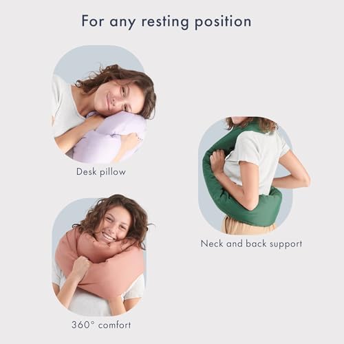 Huzi Infinity Pillow - Travel Neck Support Scarf - 360 Degree Comfort - Machine Washable