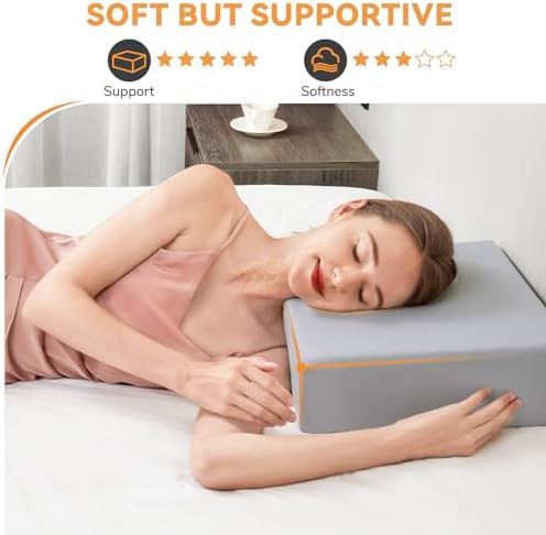 TopPure Cube Memory Foam Pillow for Side Sleepers