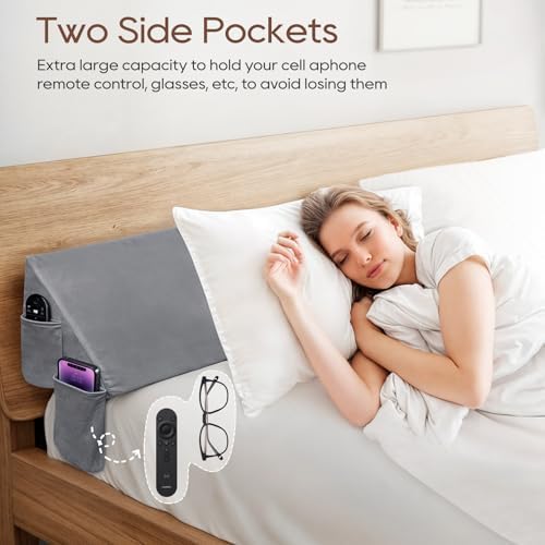 Gap-Closing Bed Pillow for Headboard