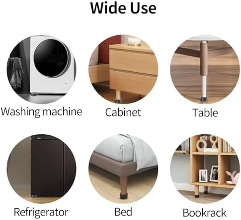 Ezprotekt 1-inch Stackable Bed Risers Anti-Slip for Sofa Table and Chair