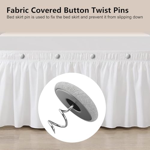 AHAILUOO 12-Piece Twist Pins for Upholstery Easy to Secure Bed Skirts Sofa Cushions