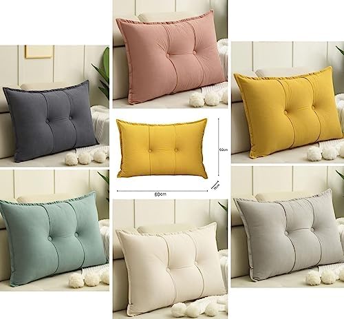COZMAX Headboard Sofa Pillow with Detachable Cover - Lumbar Support for BedRecliner Reading