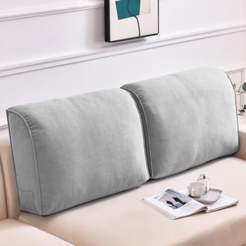 Extra Thick Sofa Back Cushion Wedge Pillow for Couch and Bed