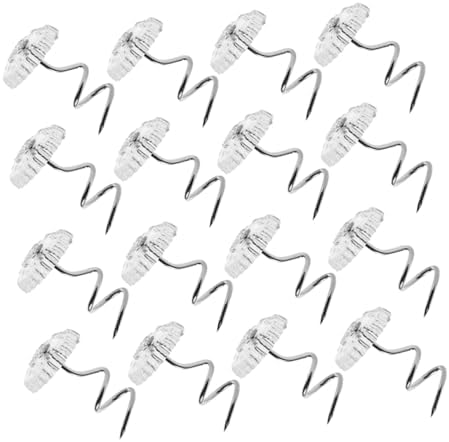 100Pcs Stainless Steel Spiral Pins for Upholstery Bed Skirts - Durable Decorative Fasteners with Strong Grip