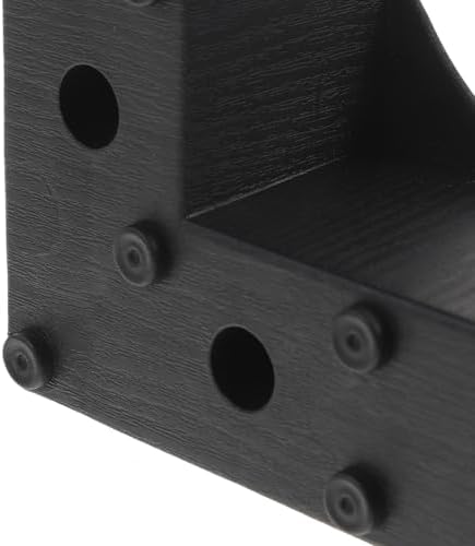 Black Plastic Bed Risers Set of 4 5cm Height Sturdy Support for Sofa Bed or Desk