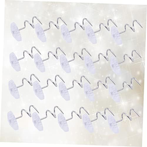 Cabilock 60PCS Transparent Twisted Skirt Fixing for Bed Skirts Upholstery