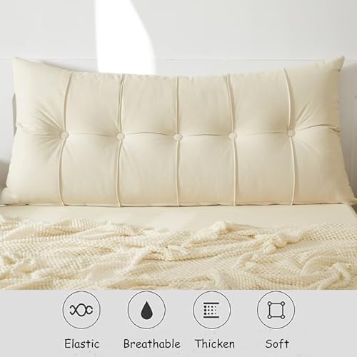 TESICA Headboard Pillow - Rectangle Bedding for Reading Relaxation