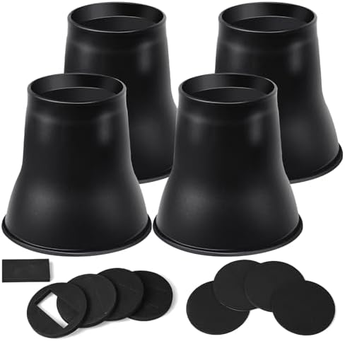 Shouwuhho Bed Risers 6 inch 4 Pack Heavy Duty for sofas beds desks up to 6000 lbs