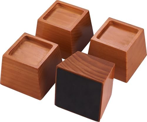 Premium Pine Wood 3-Inch Furniture Risers for Heavy-Duty Use