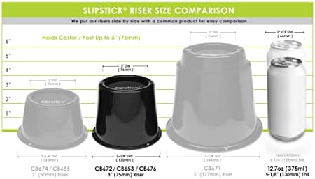 Stabilize Your Bed or Furniture with Slipstick CB672 4-Piece Bed Riser Set
