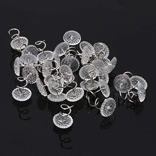 50 Pcs Transparent Head Twist Pins for Upholstery Repair