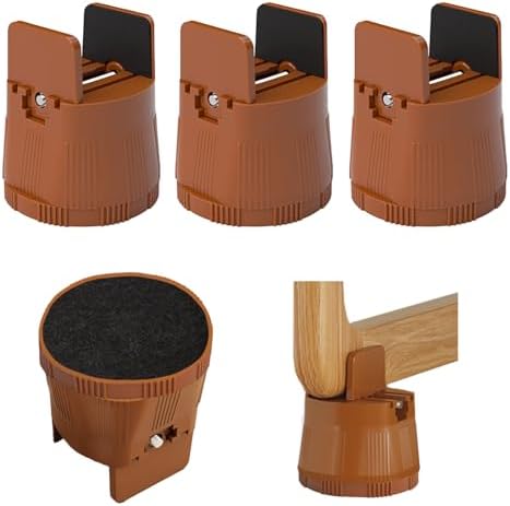 Premium Heavy Duty Bed Risers for Height Adjustment Extra Storage