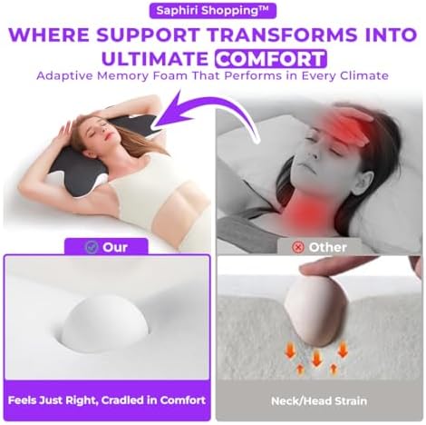 Memory Foam Neck Pillow for Sleep